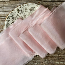 Load image into Gallery viewer, Dusky Pink Silk Ribbons