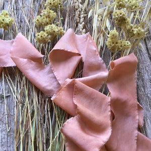 Pale Terracotta Silk Ribbon