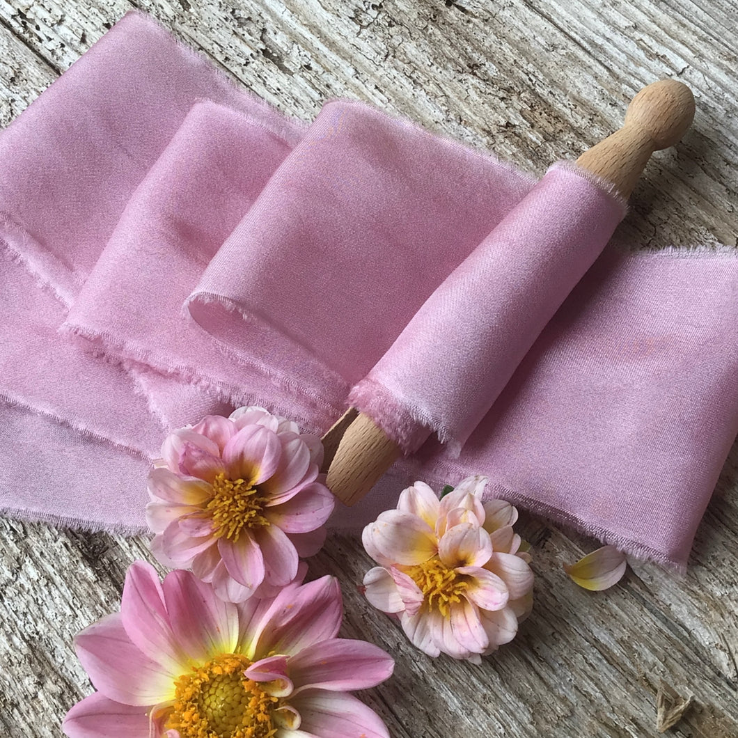 Pale Berry Silk Ribbons