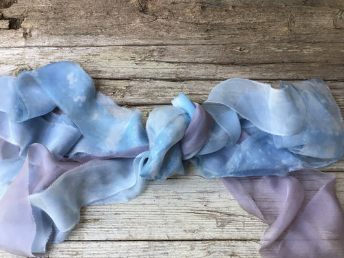 Bunch of Silk Chiffon Ribbons