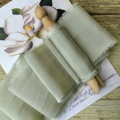 Sage Silk Ribbons