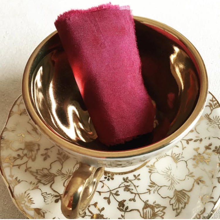 Burgundy Silk Ribbon
