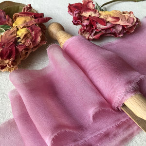 Berry Silk Chiffon Ribbon